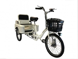 Beer Bike Spain Bicicleta Triciclo eléctrico Adulto 250W 12Ah con almacenaje - Incluye cesta y asiento con respaldo