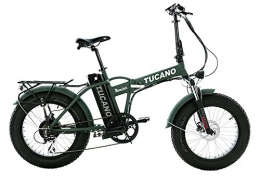 Tucano Bikes S.L Bicicletas eléctrica Tucano Bikes Monster 20 Limited Edition. Bicicleta Elctrica Plegable - Motor 500W - Supensin Delantera - Velocidad Mxima 33km / h - Display LCD - Frenos hidrulicos (Verde Mate)