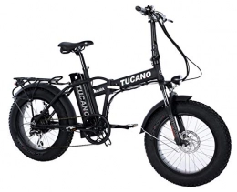 Tucano Bikes S.L Bicicleta Tucano Bikes Monster 20 Limited Edition. Bicicleta Eléctrica Plegable - Motor 500W - Supensión Delantera - Velocidad Máxima 33km / h - Display LCD - Frenos hidráulicos (Negro Mate)
