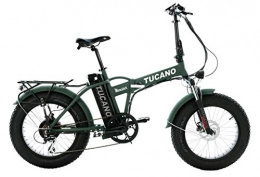 Tucano Bikes S.L Bicicleta Tucano Bikes Monster 20 Limited Edition. Bicicleta Eléctrica Plegable - Motor 500W - Supensión Delantera - Velocidad Máxima 33km / h - Display LCD - Frenos hidráulicos (Verde Mate)
