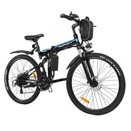 VARUN Bicicletas eléctrica VARUN Bicicleta Electrica Plegable 26", E-Bike con Batería Extraíble de 36 V 8 Ah, Bici Eléctrica Bicicleta de montaña Adulto, Bicicleta montaña de - Cambio de 21V Shimano