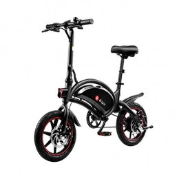 Vecukty Bicicletas eléctrica Vecukty Bicicleta Eléctrica Plegable con Pedales, MAX 30km / h 120kg Bicicleta Eléctrica para Adultos, con Ruedas de 14", Batería 36V 10Ah 250W
