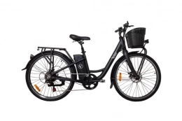 Velair London - Bicicleta eléctrica para Adulto, Unisex, Color Negro
