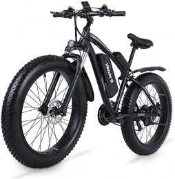Vikzche Q Bicicletas eléctrica Vikzche Q Bicicleta eléctrica de 26 pulgadas con neumático de grasa de 1000 W, motor de nieve con bicicleta eléctrica Shimano de 21 velocidades