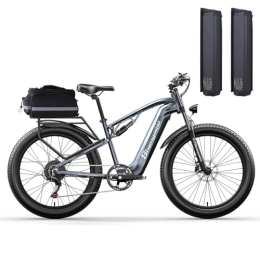 Vikzche Q Bicicletas eléctrica Vikzche Q mx05 bicicleta eléctrica ba fang motor 15 ah l g celdas batería bicicleta eléctrica para hombres y mujeres aldut (Añadir una batería adicional)