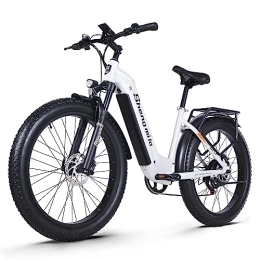 VOZCVOX  VOZCVOX Bicicleta Electrica MX06 Urbana Ebike para Adulto con Batería 48v17.5Ah, Shimano 7vel, E-MTB con Motor Bafang, Fat ebike 26" x3, 0