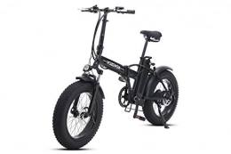 VOZCVOX Bicicletas eléctrica VOZCVOX Bicicleta Eléctrica Plegable Ebike 20 Pulgadas Snow Bike con Neumáticos Todoterreno, Batería de 48V 15Ah, Instrumento LCD