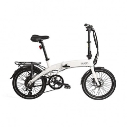 Wabbikes Bicicleta Wabbikes - Bicicleta elctrica plegable LOLA. Cambios SHIMANO, ruedas de 20", cuadro de aluminio, Batera Litio 36V 10Ah (Blanca)