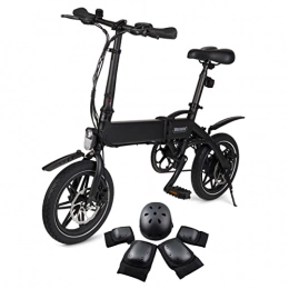 Whirlwind Bicicletas eléctrica Whirlwind C4 Bicicleta eléctrica ligera de 250 W para adultos, con pedal plegable y batería de litio, montada en Reino Unido (negro mate con paquete de seguridad)