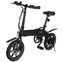 Whirlwind Bicicletas eléctrica Whirlwind C4 Lightweight 250W Electric Foldable Pedal Assist E-Bike with LG Battery, UK Made - Black