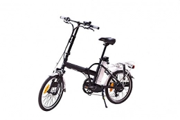 White Bear - Bicicleta elctrica plegable, color negro