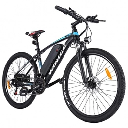 Wince Bicicleta eléctrica e-Bike, 27.5 Pulgadas e-Bike Bicicleta de montaña con Motor de 350W / batería de Litio extraíble de 36V 10.4AH / Palanca de Cambios Shimano de 21 velocidades