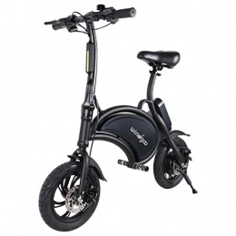 Windgoo Bicicletas eléctrica Windgoo Bicicleta elctrica Plegable Ruedas de 12", Batera de Litio de 4400-36v, Ebike para Adulto (Negro)