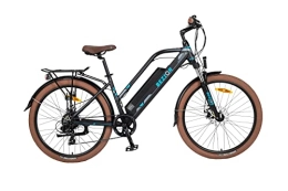 Beyamis Bicicleta Women's Electric Bicycle, 48V12.5Ah 250W Motor Power, 26inch Wheels, up to 25KM Mileage(A)