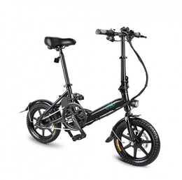 WXJWPZ Bicicleta WXJWPZ Bicicleta Elctrica Plegable 250W Motor 36V 7.8AH Smart Ebike Ligero 16 Pulgadas Asistente De Potencia Plegable Bicicleta Elctrica, Black