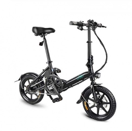WXJWPZ Bicicletas eléctrica WXJWPZ Bicicleta Eléctrica Plegable 250W Motor 36V 7.8AH Smart Ebike Ligero 16 Pulgadas Asistente De Potencia Plegable Bicicleta Eléctrica, Black