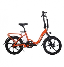 WXJWPZ Bicicletas eléctrica WXJWPZ Bicicleta Eléctrica Plegable Bicicleta Plegable De 20 Pulgadas Portador Trasero Bicicleta De Aleación De Aluminio Bicicleta Eléctrica Plegable Bicicleta Eléctrica 250w, A