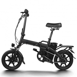 XIXIA Bicicleta X Coche elctrico Plegable Batera Desmontable con Amortiguador de Resorte en Nombre de Conducir Bicicleta elctrica Negro