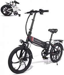 XCBY Bicicleta XCBY Bicicleta EléCtrica ，Smart Ebike - De 48 V Y 20 Pulgadas, con Motor 350 W Black
