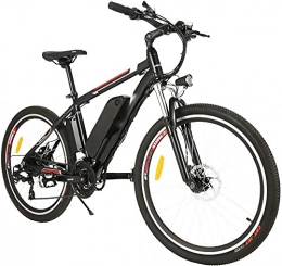 XGHW Bicicleta XGHW Bicicleta eléctrica Bicicleta de montaña ebike, 26" Bicicleta eléctrica con 36v 12.5ah batería de Litio y Shimano de 21 velocidades (Color : Black)