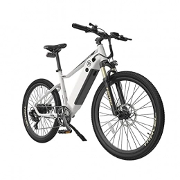 XGHW Bicicleta XGHW Bicicleta eléctrica de montaña eléctrica de 750 W, bicicleta eléctrica de 26 pies para adultos, con batería extraíble de 12, 8 Ah, 20 MPH profesional de 7 velocidades (color: blanco)