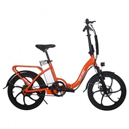 xianhongdaye Bicicleta xianhongdaye Bicicleta elctrica de 20 Pulgadas 36v250w Bicicleta elctrica Plegable Bicicleta elctrica certificada CE Bicicleta elctrica de Alta Potencia-Naranja