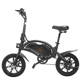 XINYIJIA Bicicleta XINYIJIA Kirin B2 Bicicleta eléctrica ligera plegable de 14 pulgadas con pedales y cadena, batería de 48V 7, 5Ah, motor 400W, frenos de doble disco delantero y trasero, velocidad máxima 45 km / h(Negro)