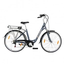 Xplorer Bicicleta Xplorer - Bicicleta elctrica (66 cm), Color Plateado