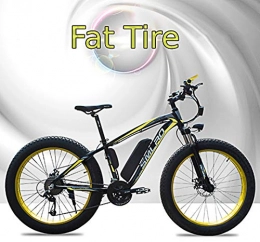 XXCY Bicicleta XXCY Bicicleta Eléctrica De Montaña 800w 15ah, 21 Velocidades, Freno De Disco, Moto De Nieve (Yellow)