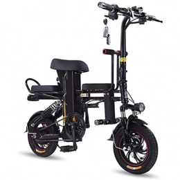 YANGMAN-L Bicicleta eléctrica, 12 Pulgadas 350W Motor E Bicicleta extraíble 8Ah batería de Litio con Las defensas del Faro Bicicleta para Adultos