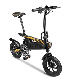 YIZHIYA Bicicleta YIZHIYA Bicicleta Eléctrica, Mini E-Bike Plegable portátil para Adultos, Motor 350W, 3 Modos de Trabajo, Neumáticos Run-Flat Que absorben los Golpes de 12 Pulgadas, Desplazamientos en E-Bike