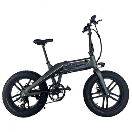 YSHUAI Bicicletas eléctrica YSHUAI 20 Pulgadas De 7 Velocidades Plegable Bicicleta Eléctrica, Bicicleta Eléctrica, Vehículo Eléctrico De Aleación De Aluminio De La Rueda 350-W con Soporte De Batería De Litio Integrada