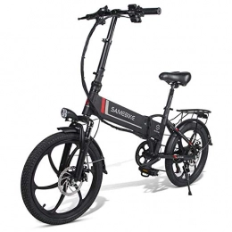 YSHUAI Bicicletas eléctrica YSHUAI Bicicleta Eléctrica Plegable De 20 Pulgadas, Bicicleta Eléctrica con Batería De Litio De 350 W 48 V 10 Ah E Bike para Adultos Hombres Mujeres
