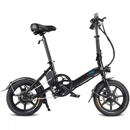 YSHUAI Bicicletas eléctrica YSHUAI Bicicletas Electricas Bicicleta Eléctrica Plegable Ebike 250W Bicicleta Eléctrica De 14 Pulgadas con Batería De Iones De Litio De 36V / 7.8AH para Adultos Y Adolescentes, Negro