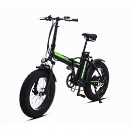 YUN&BO Bicicleta YUN&BO Bicicleta eléctrica para Hombres y Mujeres, 500W 4.0 Fat Tire eléctrica Plegable Bicicleta con 48V 15AH batería de Litio, Ligero Marco de Aluminio, 20 Pulgadas