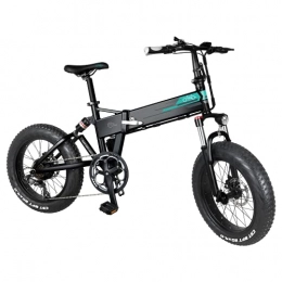 Yunyan Bicicleta de montaña eléctrica plegable para hombre y mujer, ruedas de 20 pulgadas, neumáticos Fat Wide de de 500 W, motor de 7 marchas, cambio de piñón 12,8 Ah