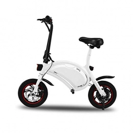 YYD Bicicleta YYD Ciclomotor elctrico Inteligente - Mini batera de Bicicleta sin Pedal de conduccin Inteligente para Adultos, White