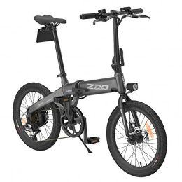 OLKJ Bicicleta Z20 Bicicletas eléctricas para Adultos, Bicicletas eléctricas Plegables para Mujeres Hombres con batería de 250W 10Ah 36v Velocidad máxima 25 km / h Adecuado para Ciudad (Gris)