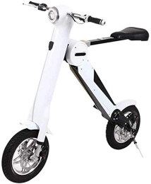 ZEDARO Bicicleta ZEDARO Bicicleta eléctrica Plegable, batería de conducción de pequeña generación Coche eléctrico Mini Pedal de Dos Ruedas Coche eléctrico Batería de Bicicleta Plegable portátil, para Hombres y muje