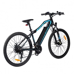 ZIEM Bicicleta ZIEM 27.5 Pulgadas 250w Power Assist Bicicleta Eléctrica Ciclomotor E Bicicleta con Medidor LCD Batería De 12.5ah Alcance De 80 Km para Hombres Viajes De Compras Viajes