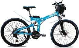ZJZ Bicicleta ZJZ Bicicleta de montaña eléctrica de 26"Bicicleta eléctrica Plegable con batería de Iones de Litio extraíble de 48 V 500 W 13 Ah para Adultos La Velocidad máxima es de 40 km / H
