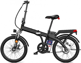 ZJZ Bicicleta ZJZ Bicicleta eléctrica de Ciudad Plegable de 20", Bicicleta eléctrica asistida de 250 W, Bicicleta Deportiva con batería de Litio extraíble de 48 V