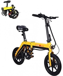ZJZ Bicicletas eléctrica ZJZ Bicicletas, Bicicleta eléctrica Plegable para Adultos, Bicicleta eléctrica de 36 V con batería de Litio de 10.0 Ah, Bicicleta Urbana Velocidad máxima de 25 km / h, Freno de Disco