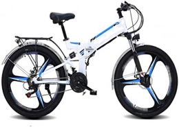 ZJZ Bicicletas eléctrica ZJZ Bicicletas eléctricas Plegables de 26 Pulgadas, Bicicleta de montaña, batería de Litio 48V10Ah, Bicicleta para Adultos de 21 velocidades, posicionamiento GPS, Ciclismo Deportivo
