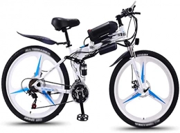 ZJZ Bicicleta ZJZ Bicicletas eléctricas Plegables de 26 Pulgadas, Horquilla amortiguadora 350W Bicicletas de montaña para Nieve Deportes Bicicleta para Adultos al Aire Libre