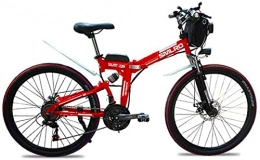 ZJZ Bicicletas eléctrica ZJZ Bicicletas para Adultos, Bicicleta eléctrica Plegable, 26"48V 10Ah 350W IP54 Diseño Impermeable, Fácil Almacenamiento