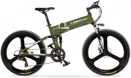ZJZ Bicicleta ZJZ Rueda integrada de Bicicleta eléctrica de Asistencia de Pedal Plegable de 26 Pulgadas Adopta batería de Litio Oculta de 36V 12.8Ah Velocidad 25~35 km / h