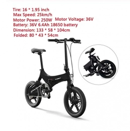 ZXM Bicicletas eléctrica ZXM Bicicleta eléctrica de 14 Pulgadas Bicicleta Plegable asistida, Bicicleta Plegable ciclomotor e Bicicleta 65-70 km Rango Bicicleta eléctrica de Doble Freno