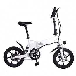 ZXQZ Bicicletas eléctrica ZXQZ Bicicletas Eléctricas de 16" para Adultos 36V 5.2Ah / 7.8Ah Asiento-Poste Batería de Litio Extraíble Motor de Buje Sin Escobillas 15MPH Velocidad 30Miles Bicicleta Eléctrica Plegable