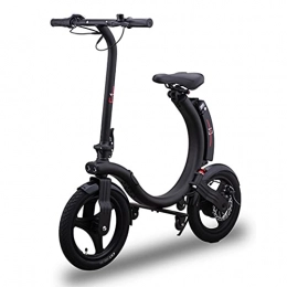 ZXQZ Bicicletas eléctrica ZXQZ Bicicletas Eléctricas para Adultos, Bicicleta Electrónica con 18, 6 mph hasta 20 Millas, Bicicletas Eléctricas Plegables Neumáticos de 14 Pulgadas Llenos de Aire, Freno De Disco Y Electrónico